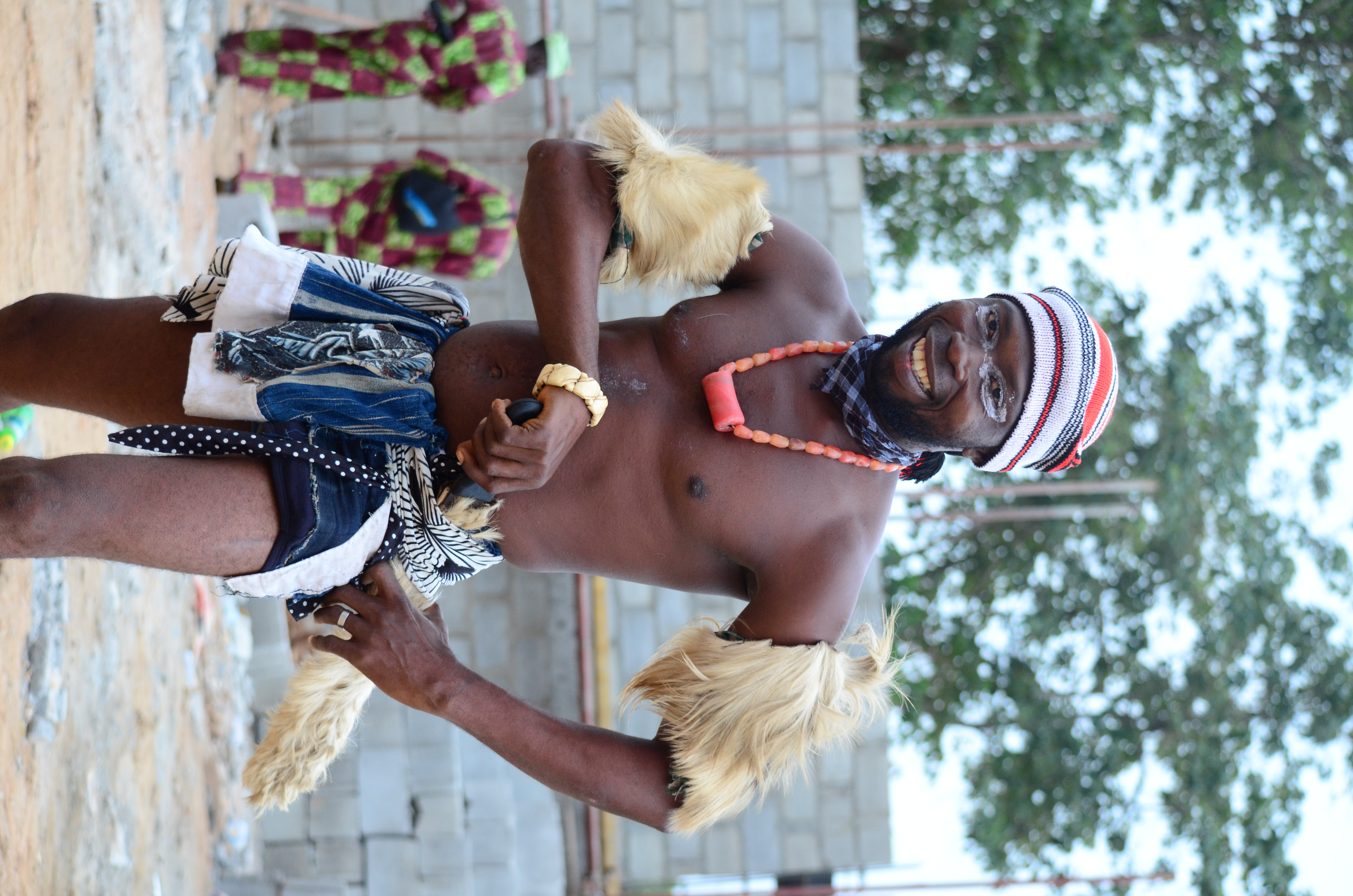 Ibo manacting during festival 2