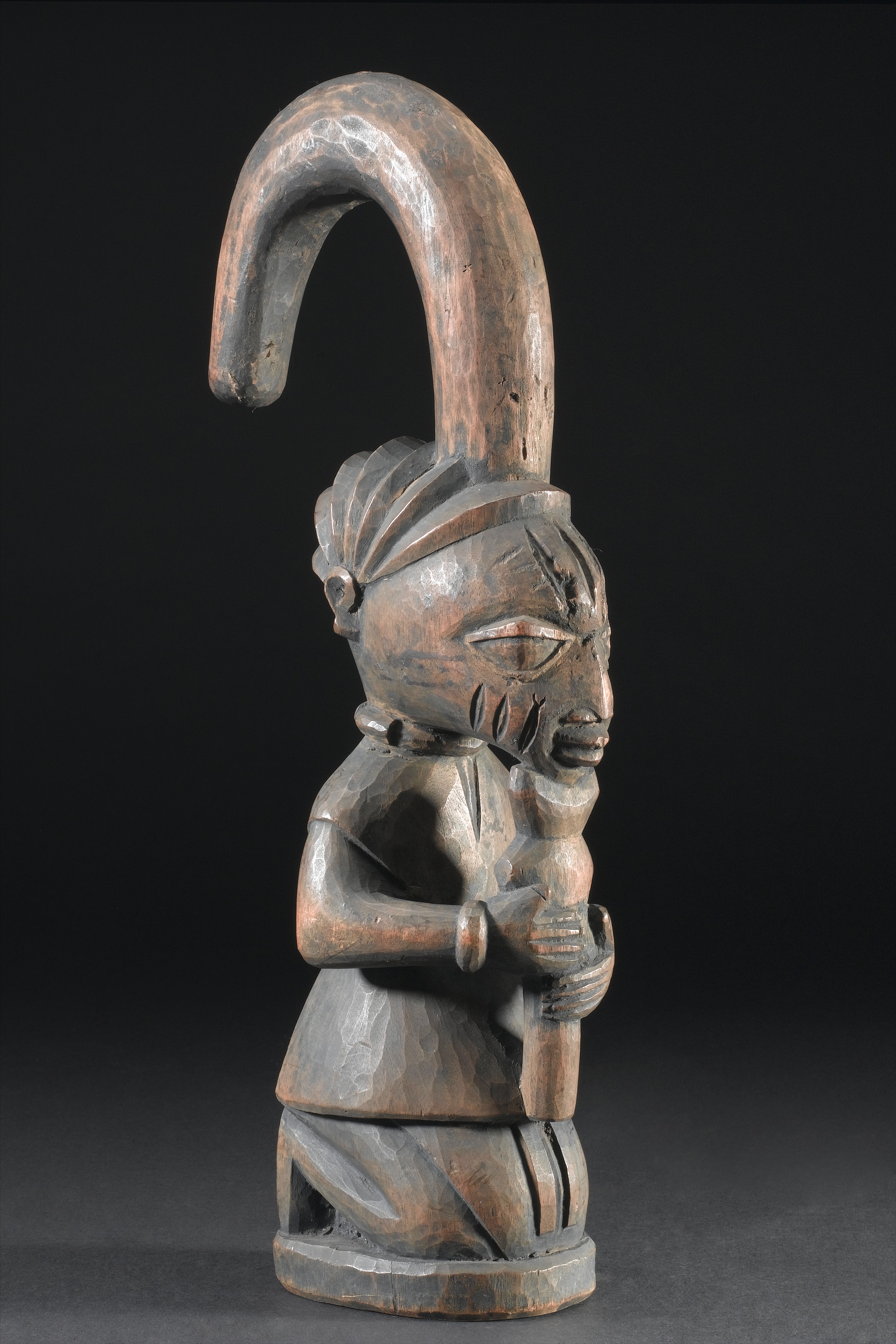 Wooden figure representing the god Eshu, Nigeria, 1880-1920