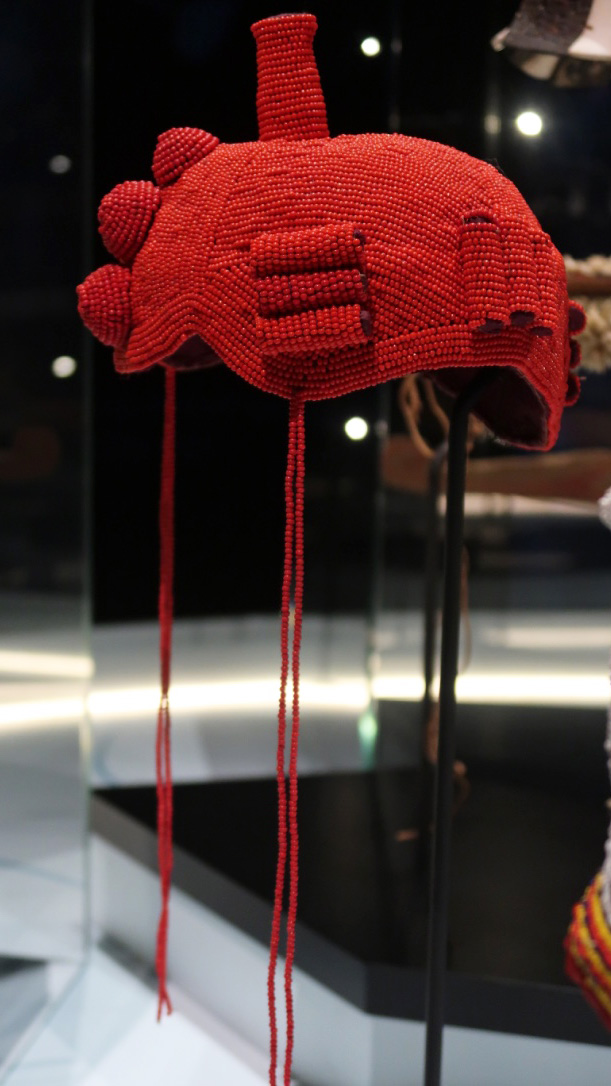 Man's royal headdress, 1. Yoruba people. Musée des Confluences